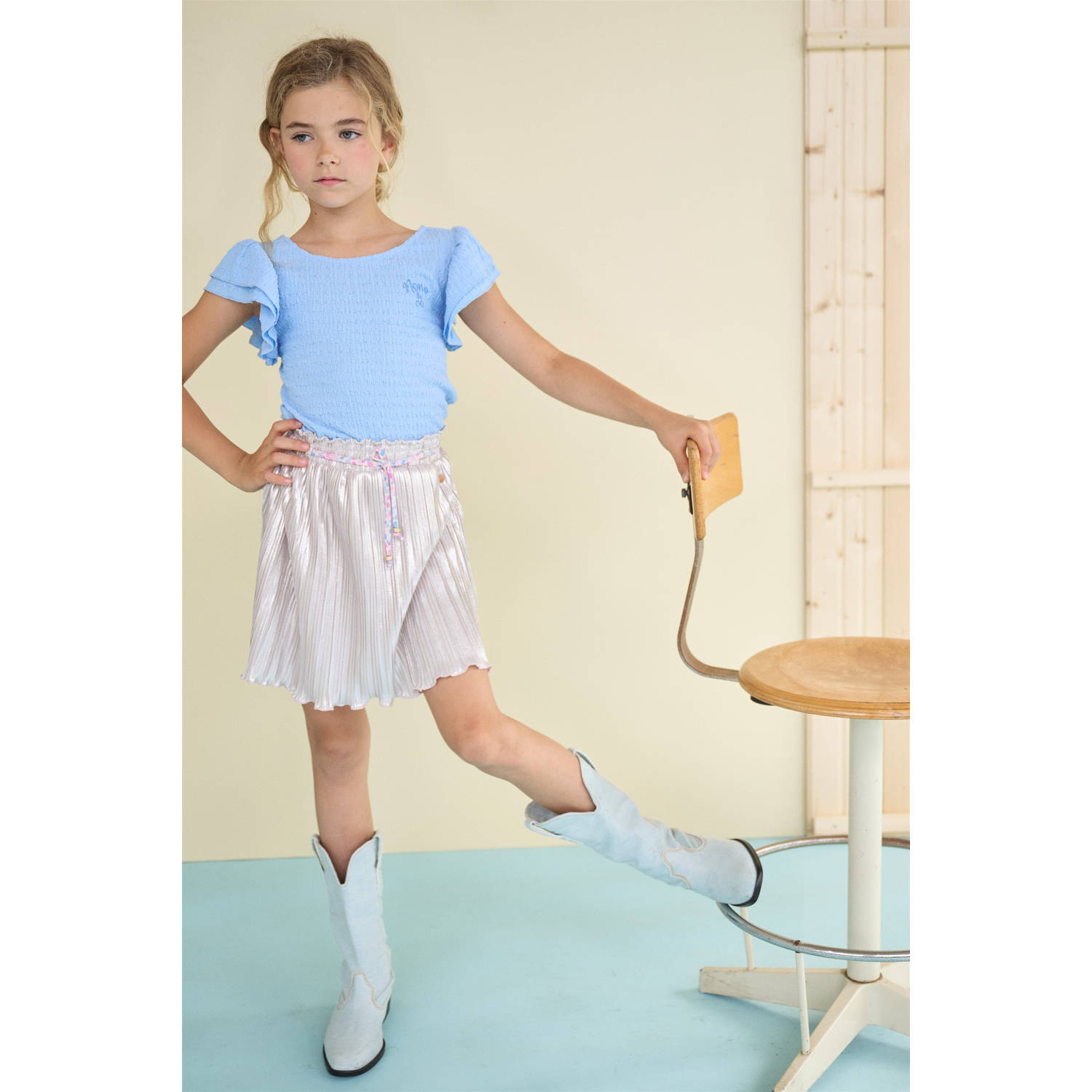 NONO blousetop blauw