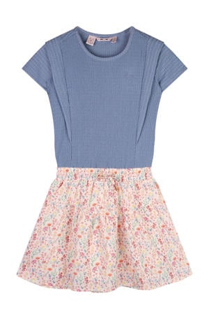 midi jurk blauw