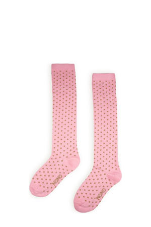sokken met stipdessin roze