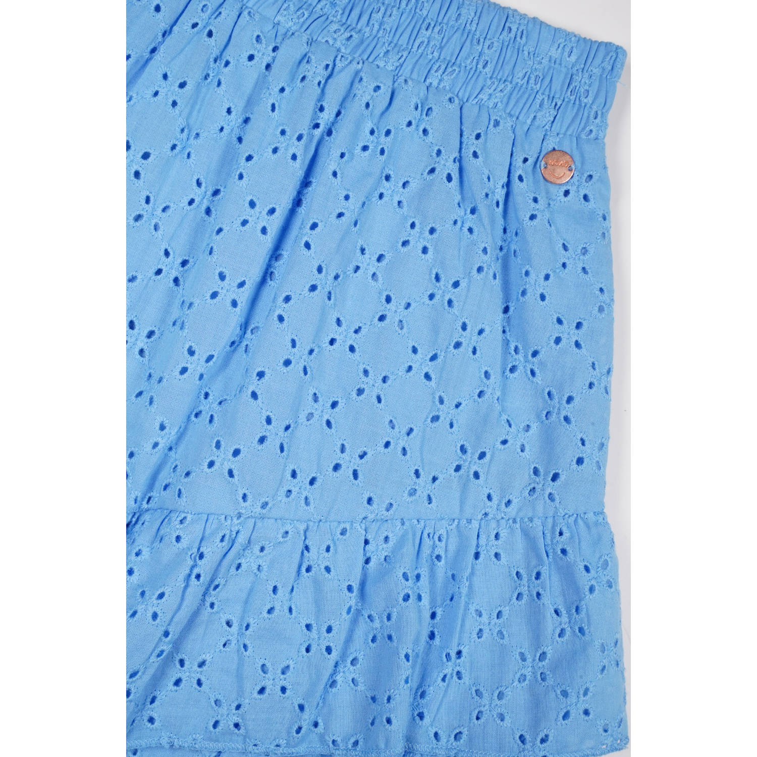 NONO midi rok strokenrok blauw