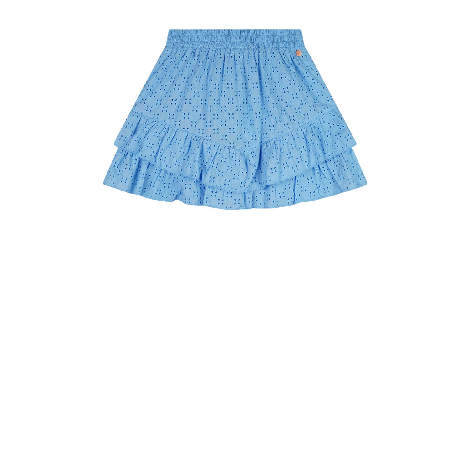 NONO midi rok strokenrok blauw