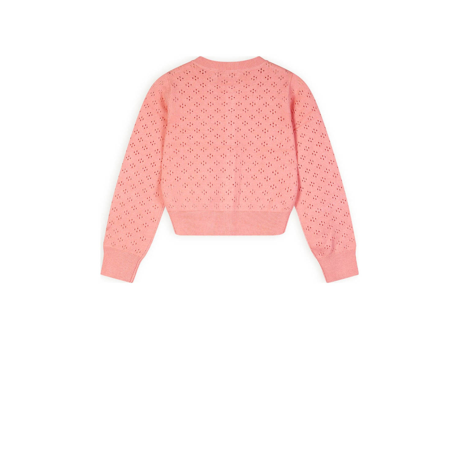 NONO vest roze fijn gebreid