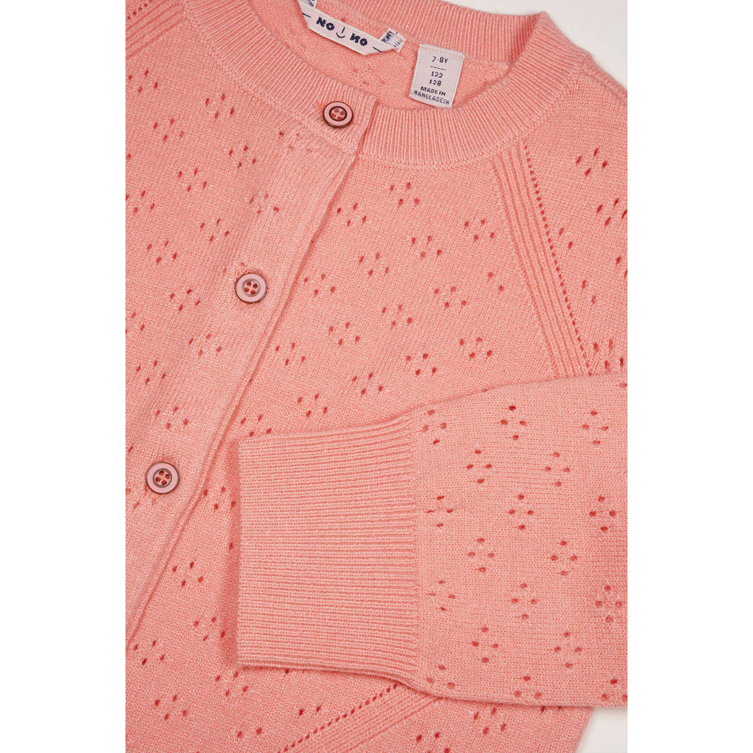 NONO vest roze fijn gebreid
