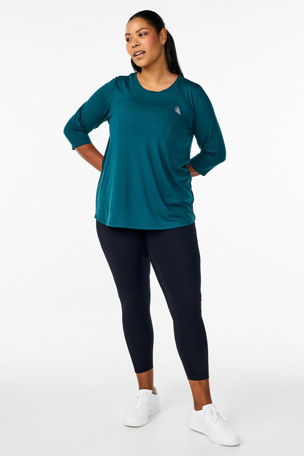 ACTIVE By Zizzi Plus Size sportshirt petrol