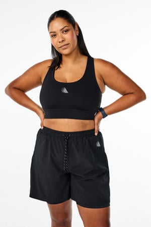 Plus Size sportshort zwart