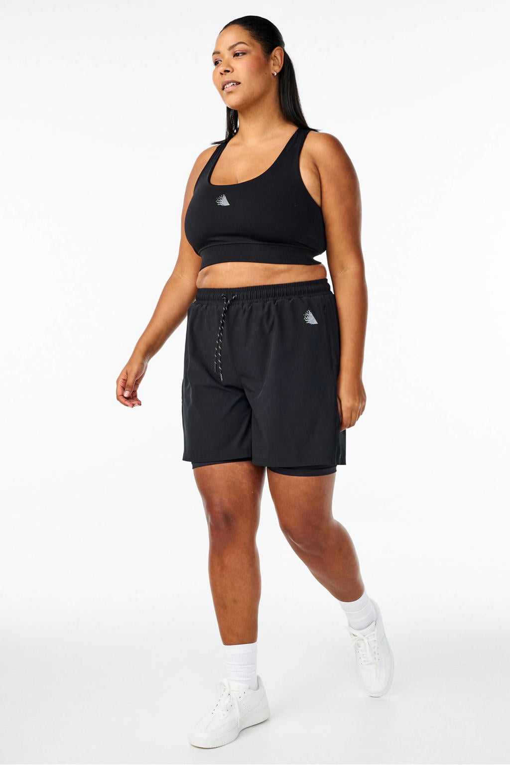 ACTIVE By Zizzi Plus Size sportshort zwart