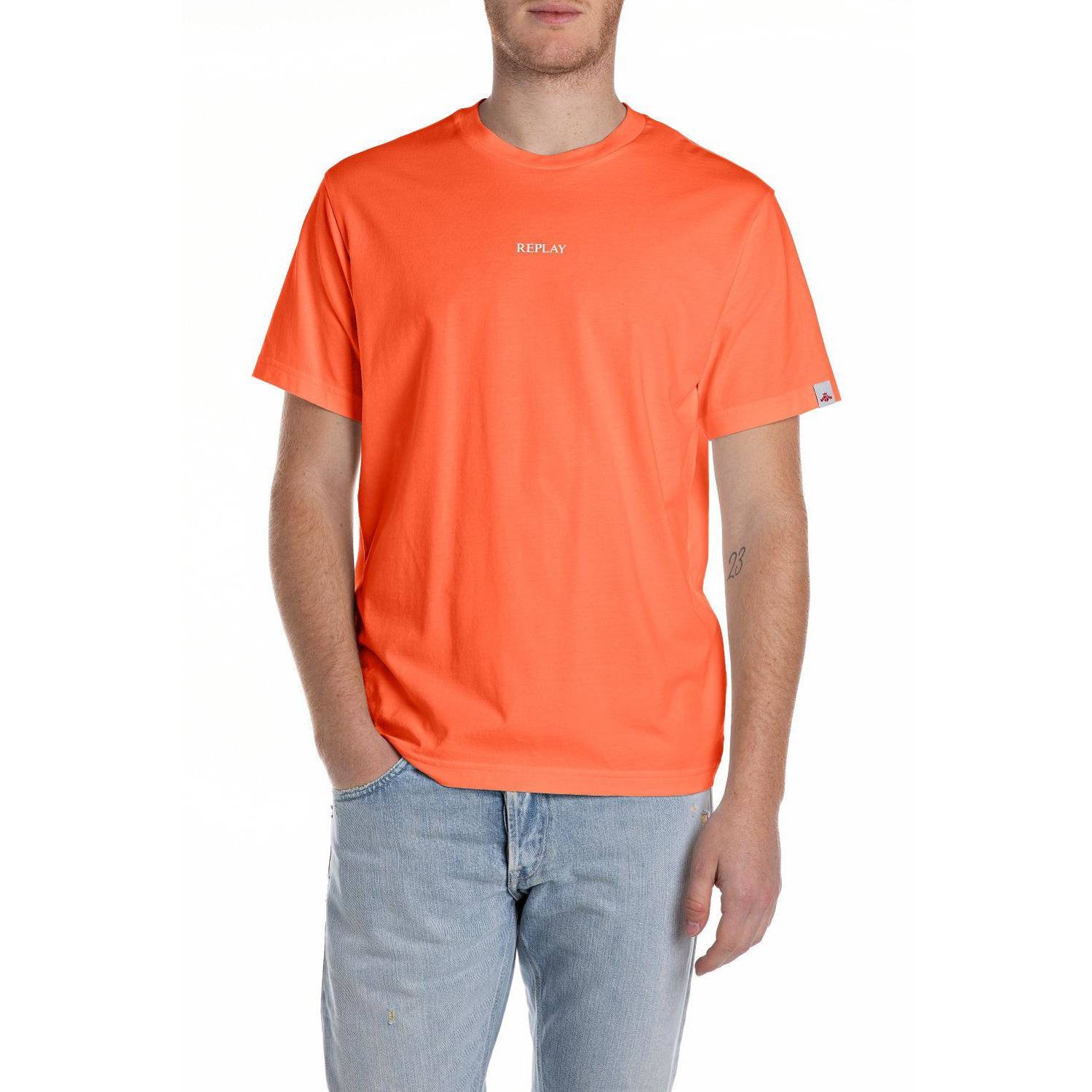 REPLAY T-shirt oranje