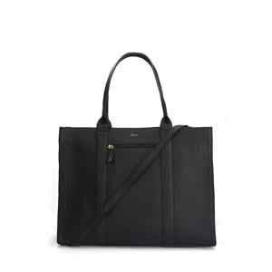 leren shopper zwart