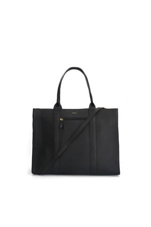 leren shopper zwart
