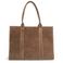 Manfield suede shopper taupe