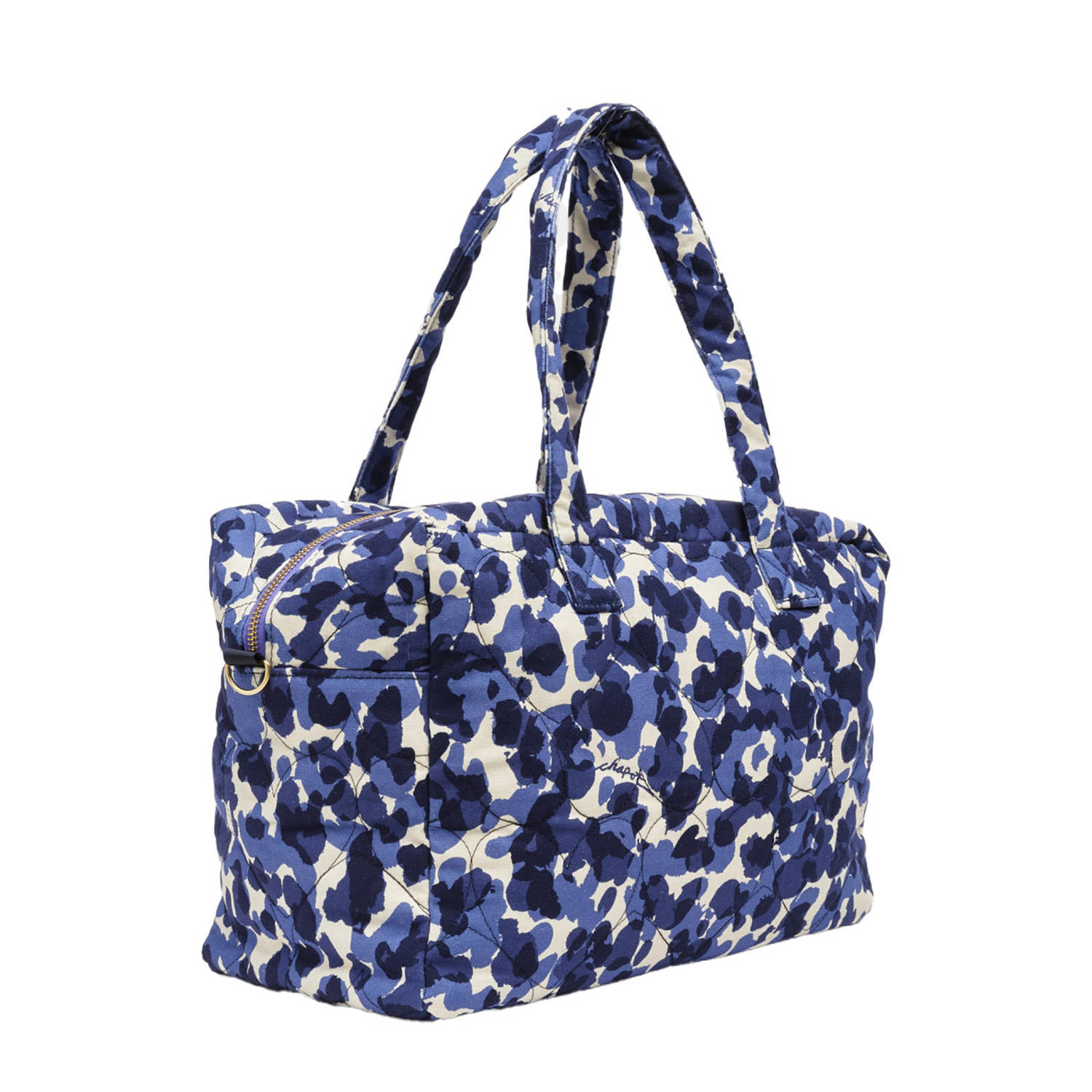 Fabienne Chapot handtas City Bag donkerblauw wit