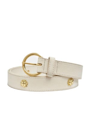leren riem Studded Sun ecru