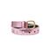 Fabienne Chapot metallic leren riem Cut it Out Heart roze