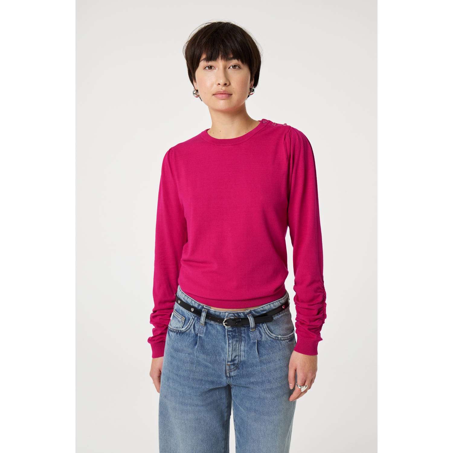 Fabienne Chapot Molly Scrunch Pullover Pink Dames