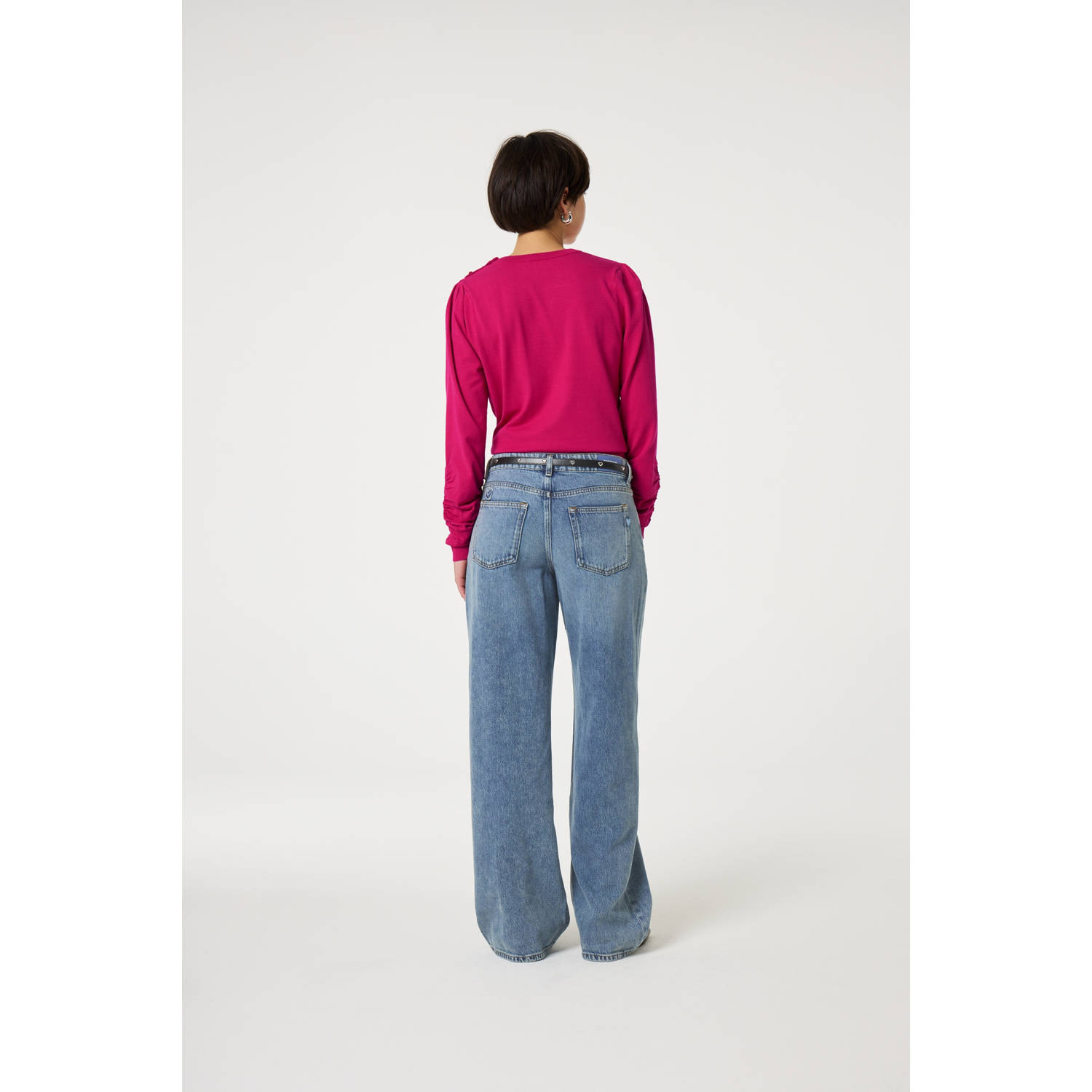 Fabienne Chapot pullover roze fijn gebreid