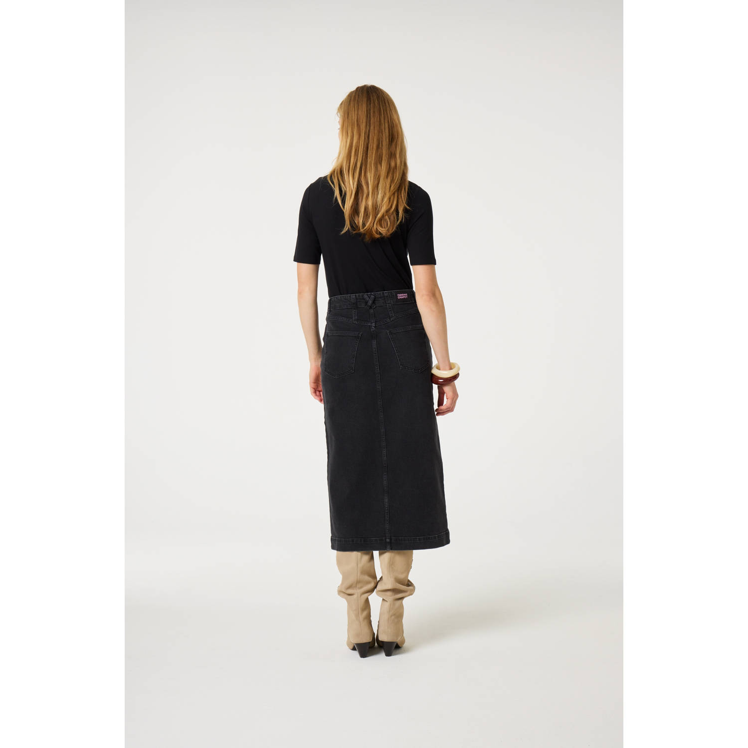 Fabienne Chapot spijkerrok black denim