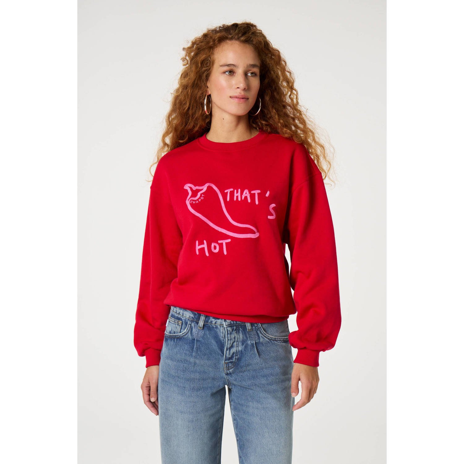 Fabienne Chapot Terry Sweater Red Dames