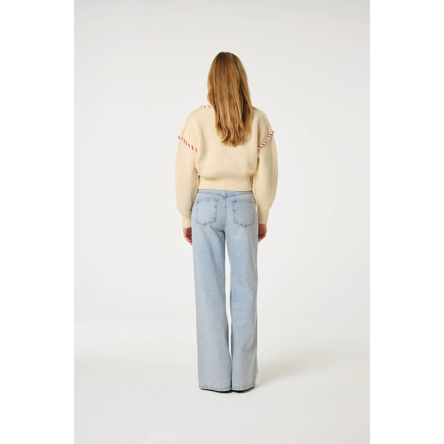 Fabienne Chapot wide leg jeans light blue denim