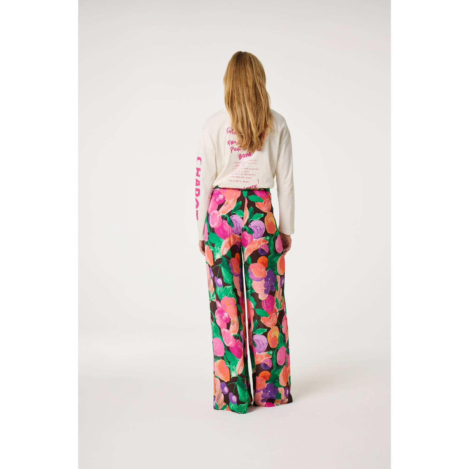 Fabienne Chapot wide leg high waist pantalon multi