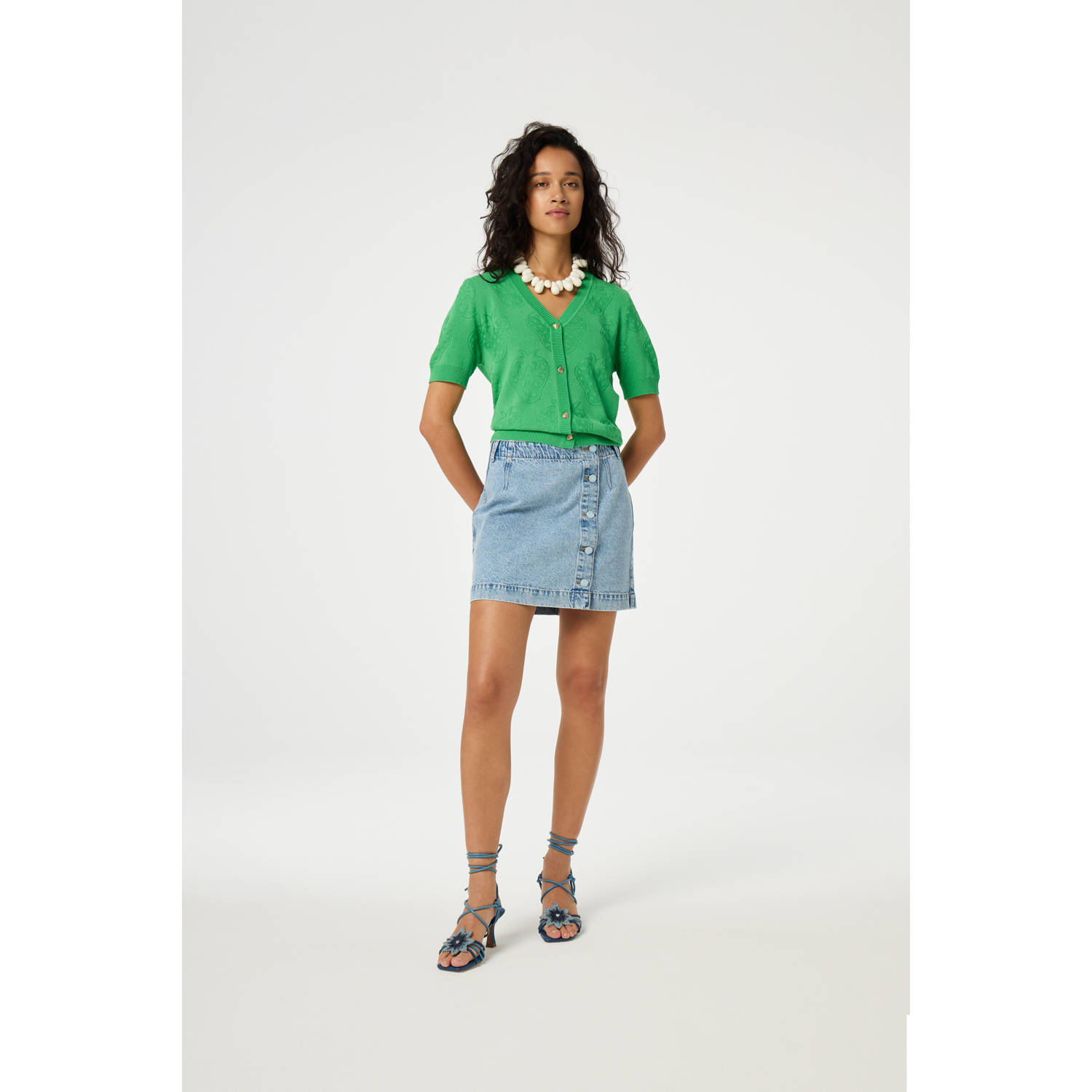 Fabienne Chapot gebreid vest groen