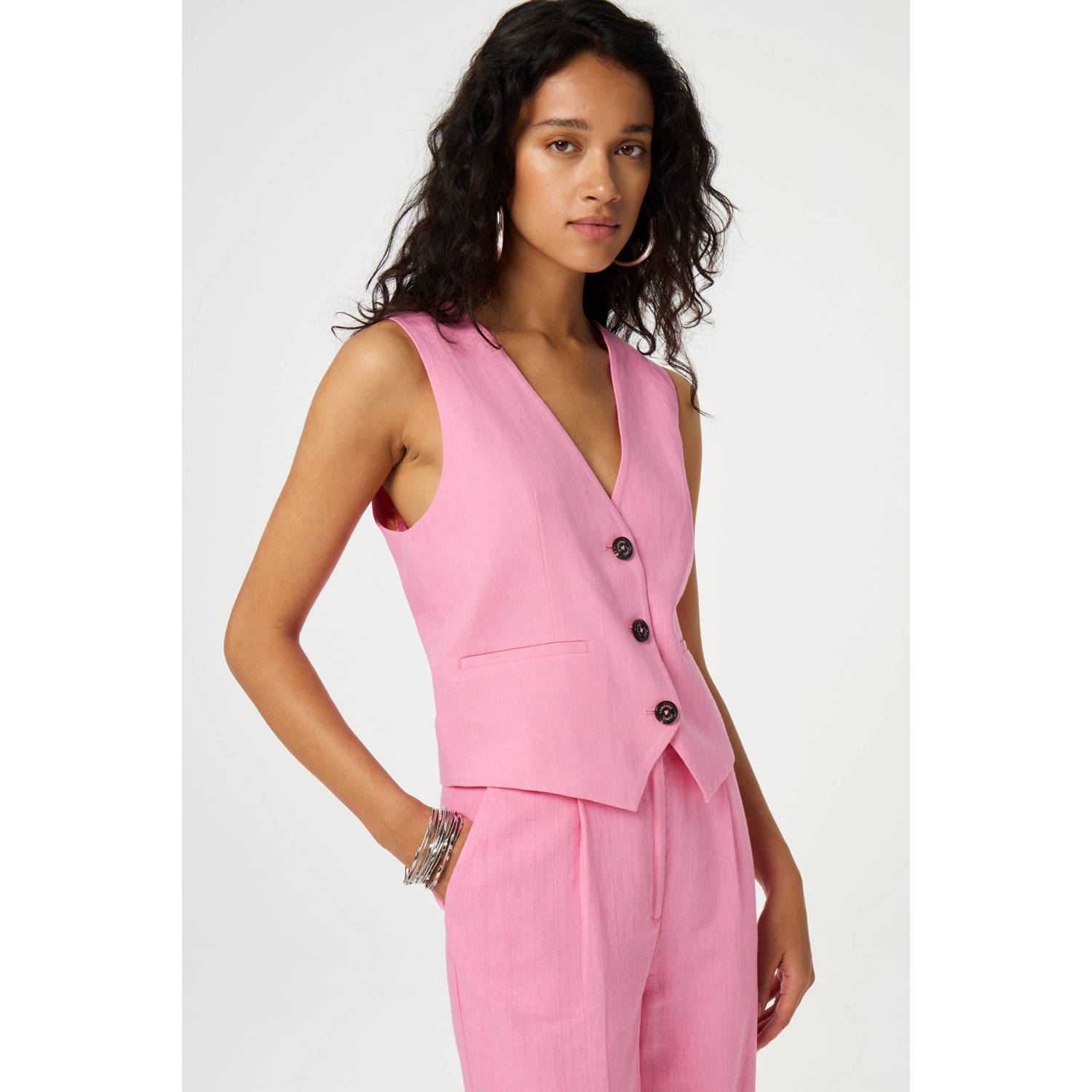 Fabienne Chapot gilet roze