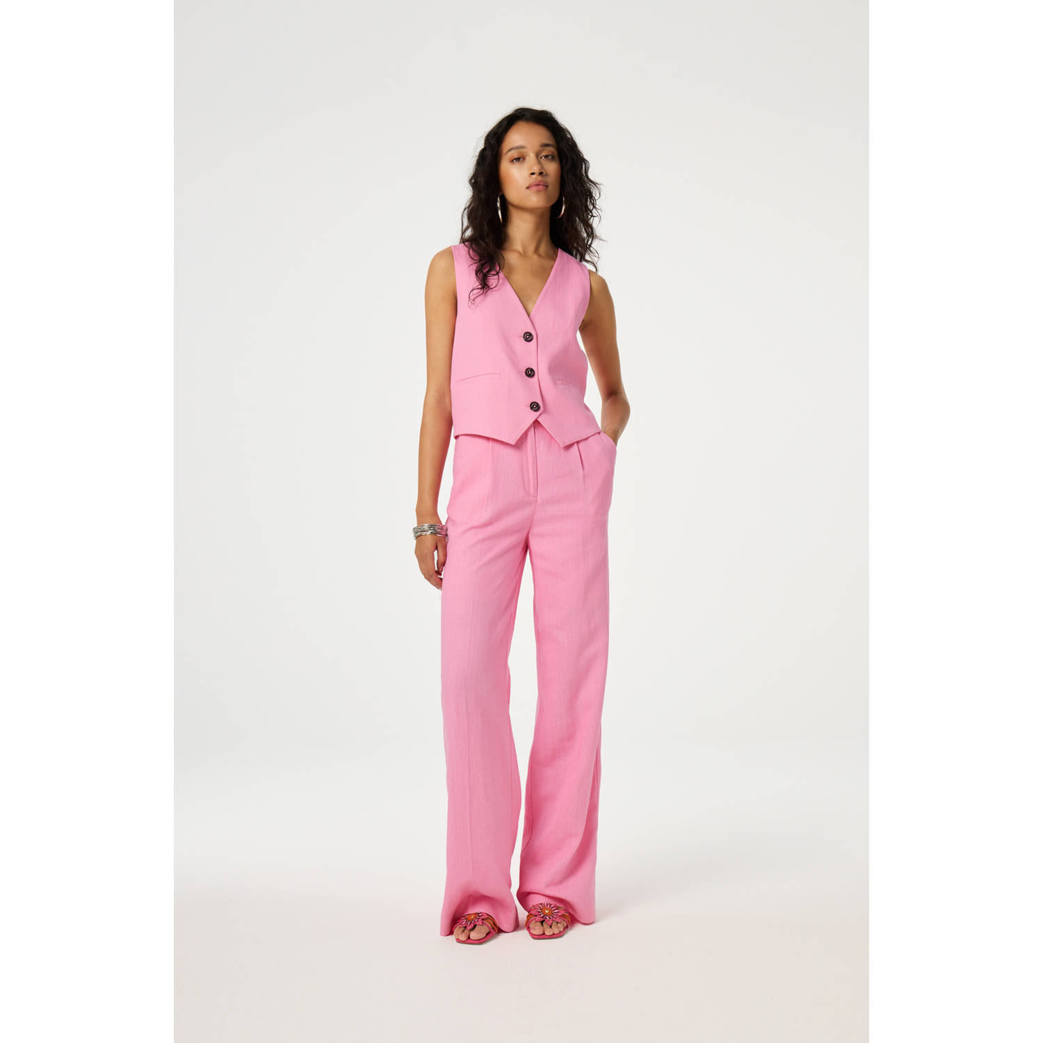 Fabienne Chapot gilet roze
