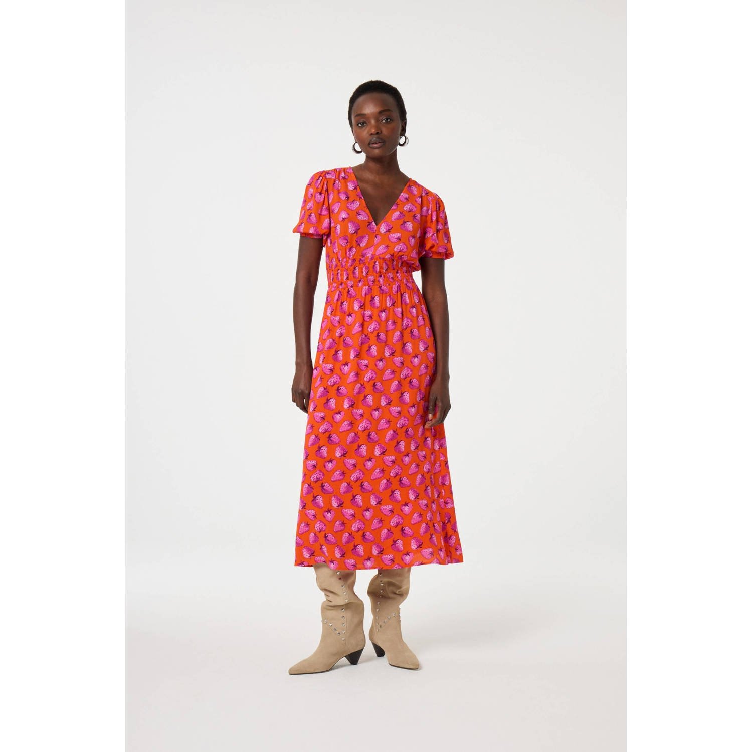 Fabienne Chapot maxi jurk rood