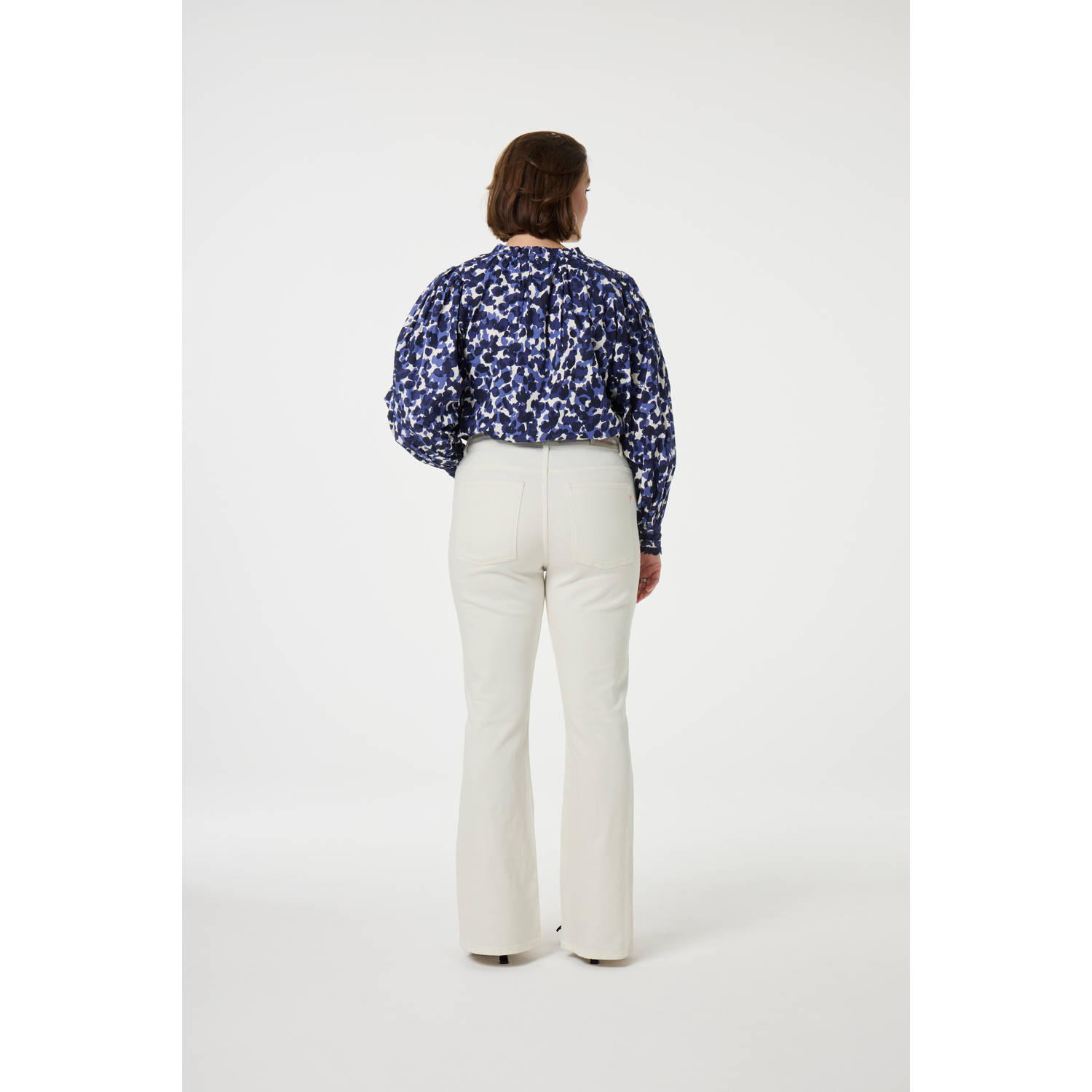 Fabienne Chapot high waist flared jeans wit