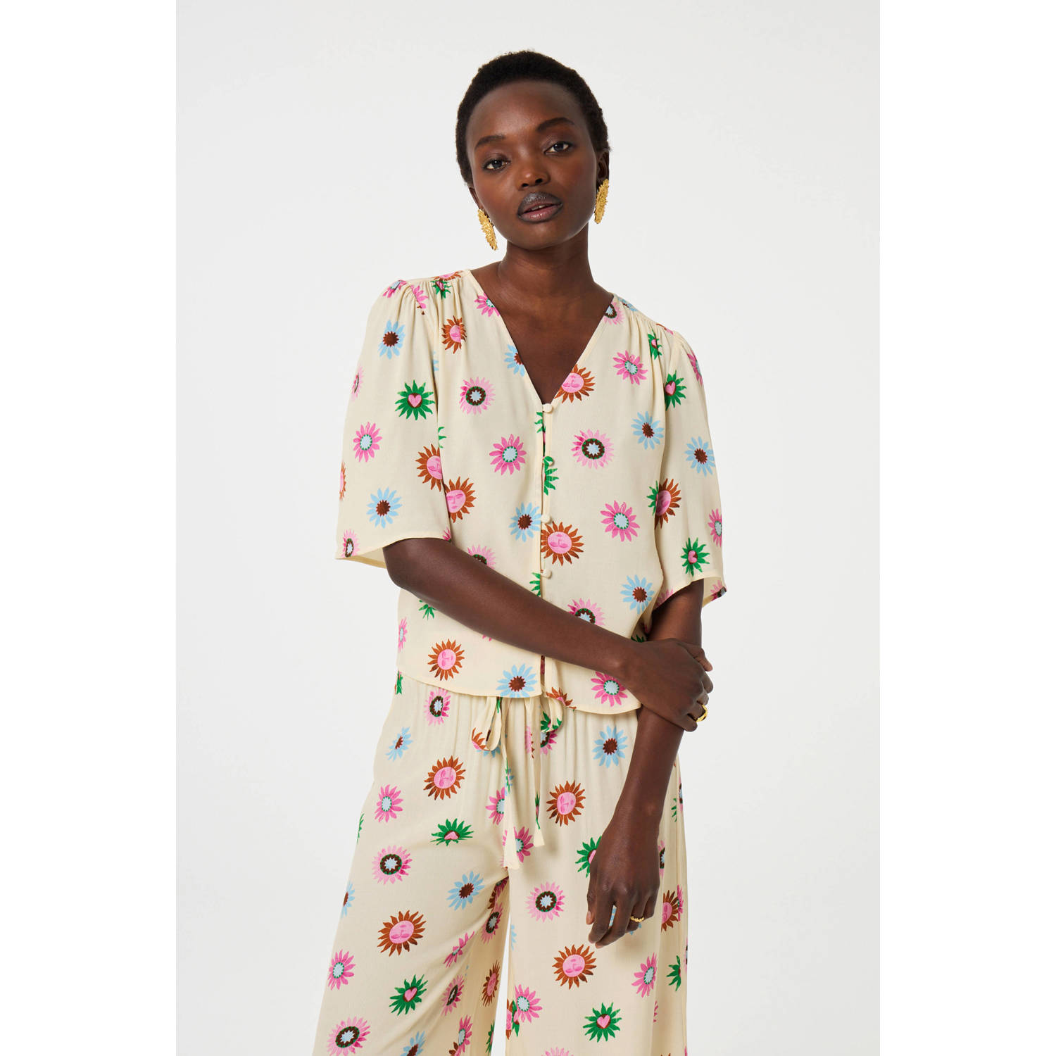 Fabienne Chapot blouse crème multi