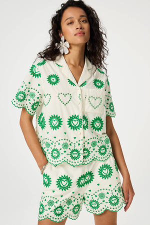 blouse wit broderie