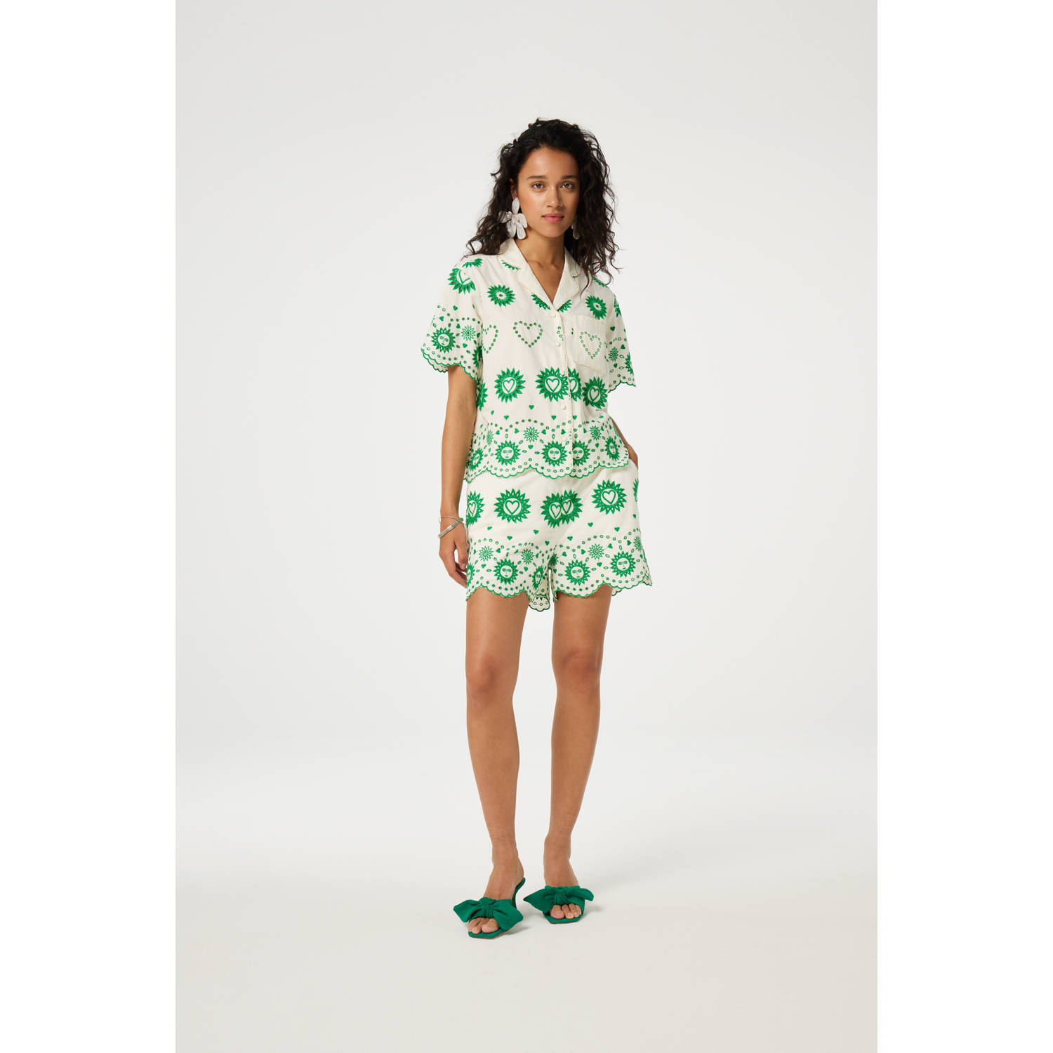 Fabienne Chapot blouse wit broderie