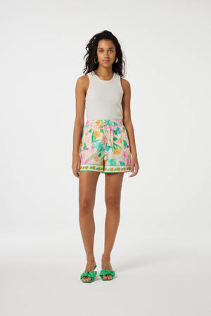 regular waist casual short multi