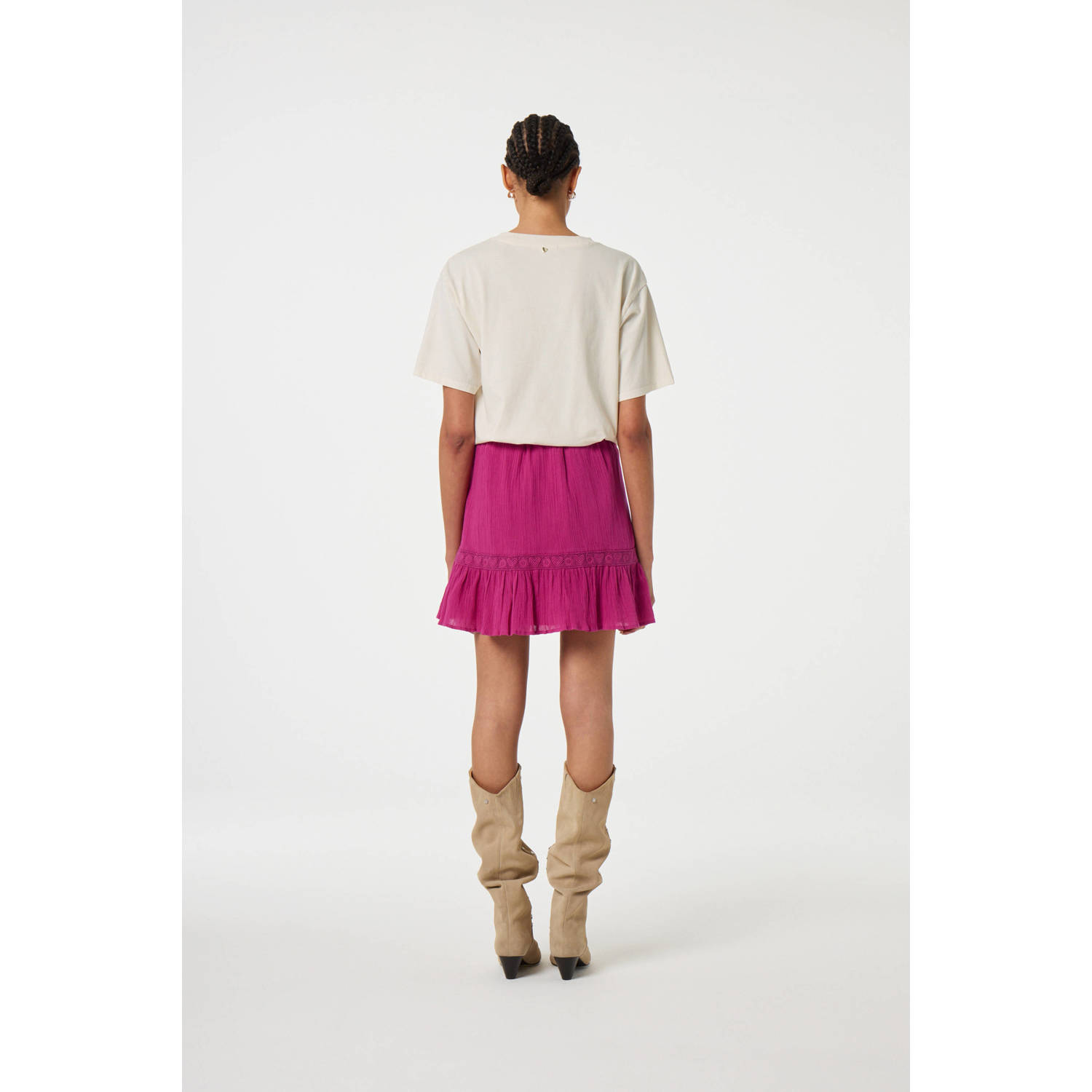 Fabienne Chapot korte rok roze