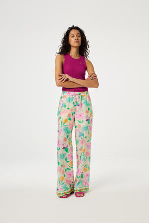 broek crème/multi