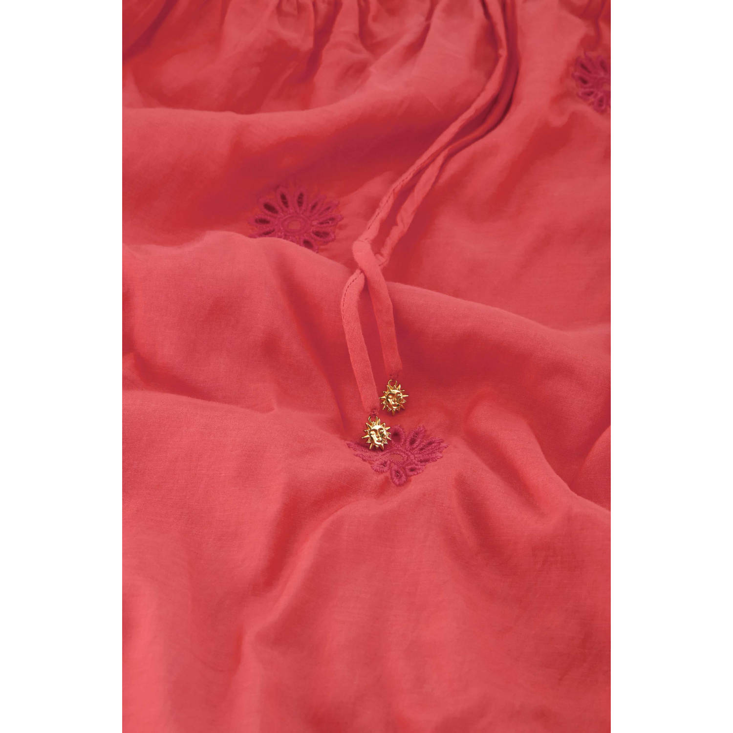 Fabienne Chapot maxi jurk broderie roze