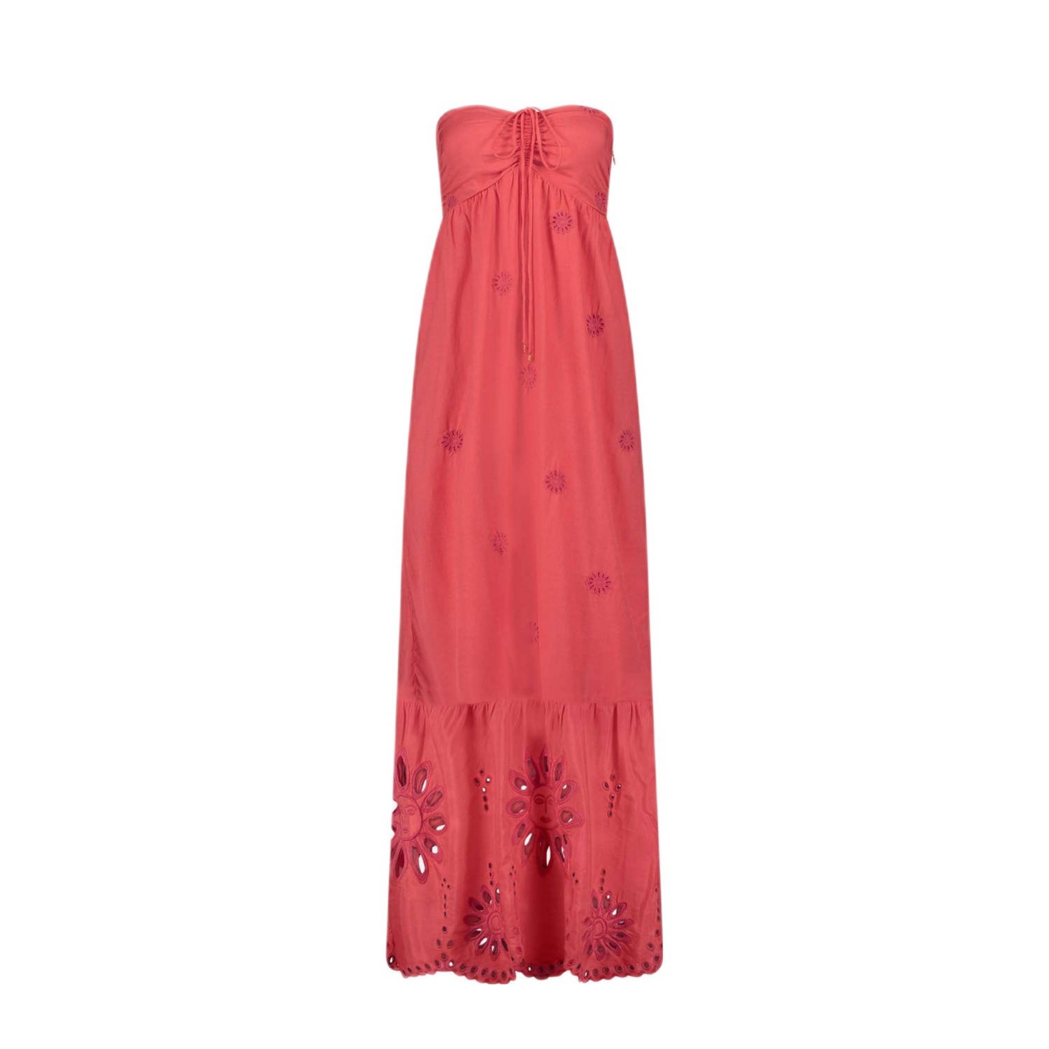 Fabienne Chapot maxi jurk broderie roze