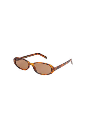 zonnebril met tortoise print Macy bruin