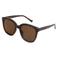 A.Kjaerbede zonnebril met tortoise print Billy bruin