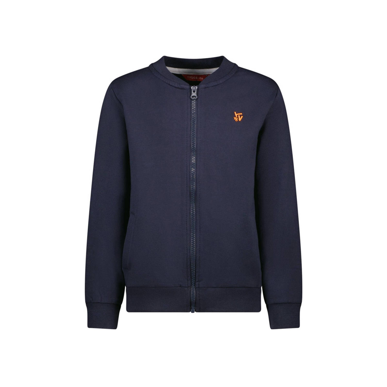 TYGO & vito sweatvest donkerblauw