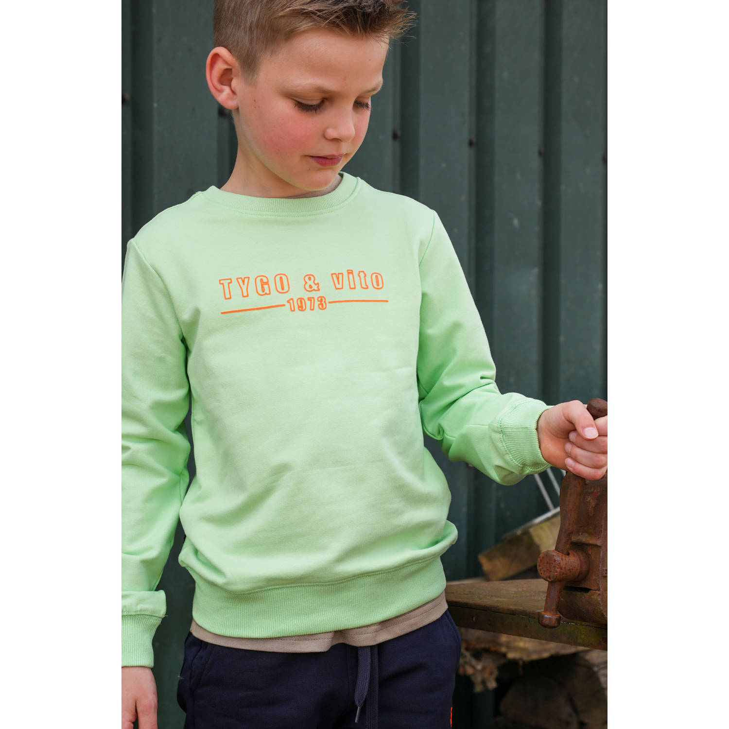 TYGO & vito sweater mintgroen