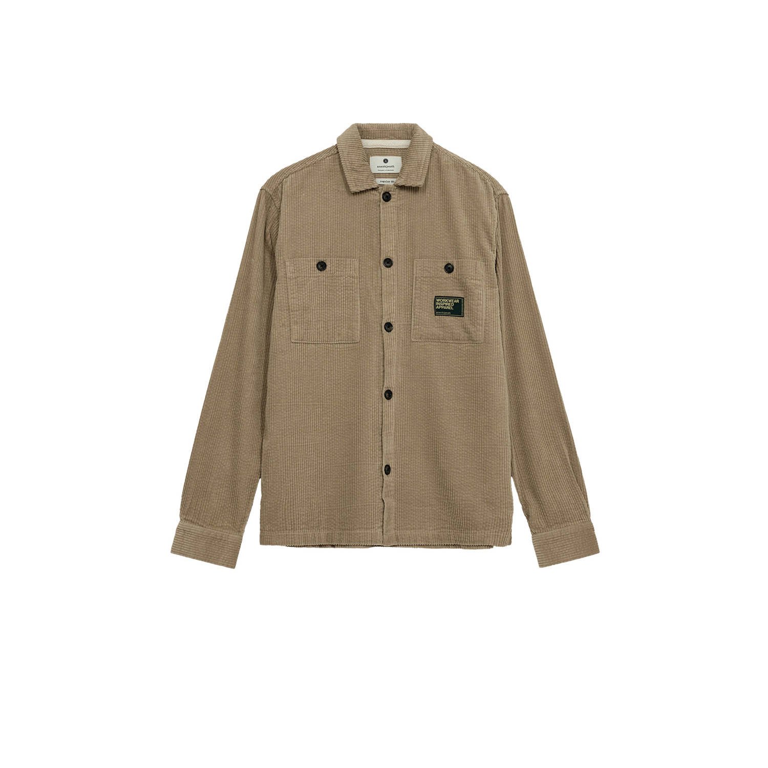 Anerkjendt corduroy overshirt lichtbruin