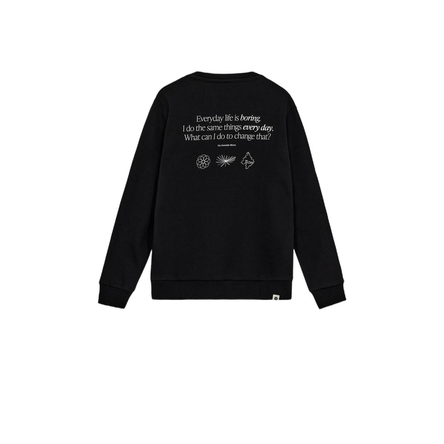 Anerkjendt sweater zwart