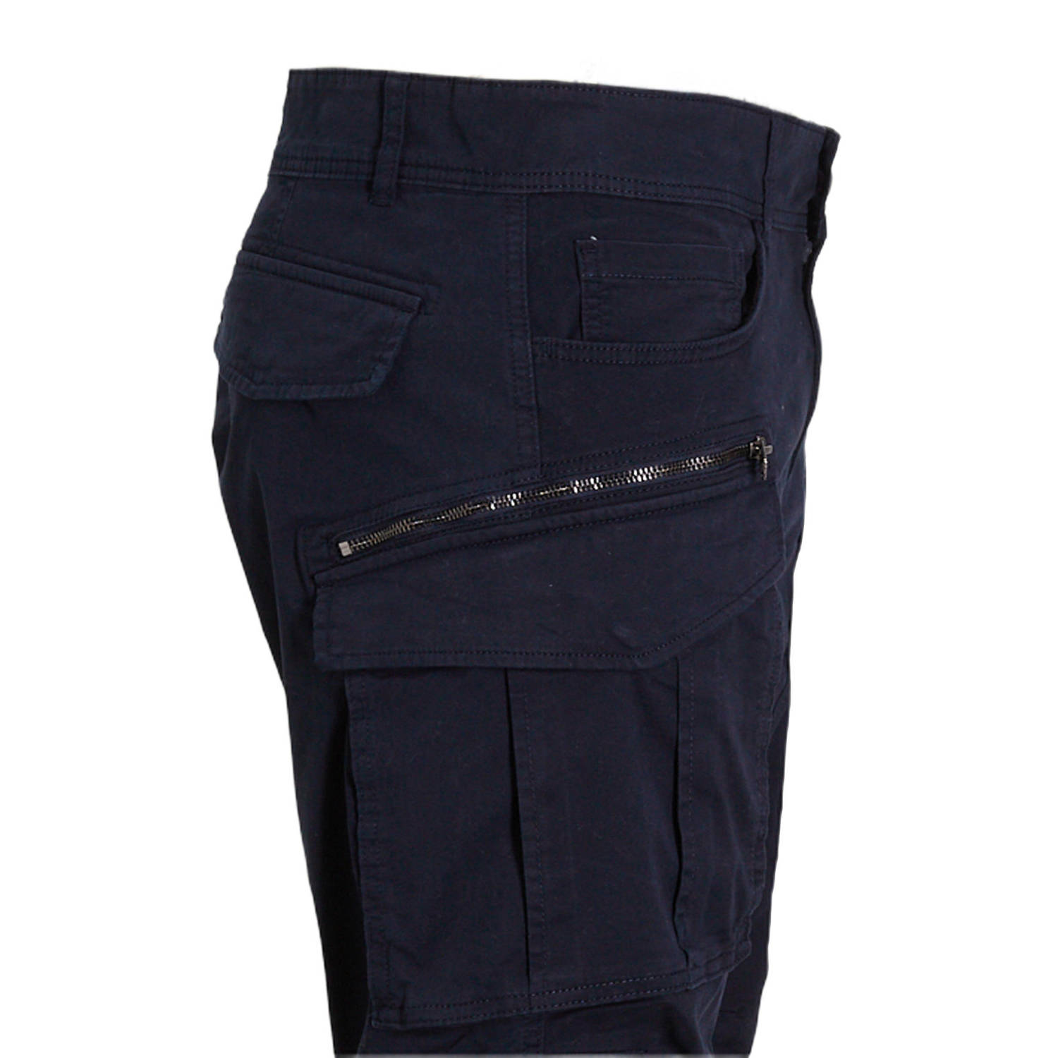 REPLAY regular cargo broek donkerblauw