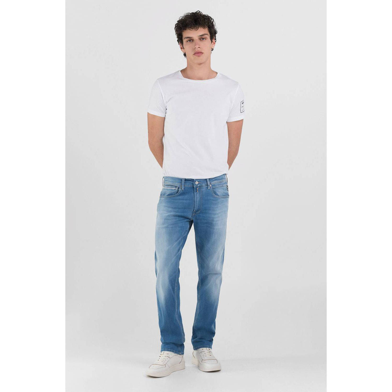 REPLAY GROVER straight leg jeans light blue