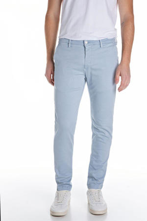 slim fit chino ZEUMAR lichtblauw