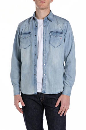 casual overhemd light blue