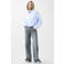 Catwalk Junkie gestreepte blouse - lichtblauw