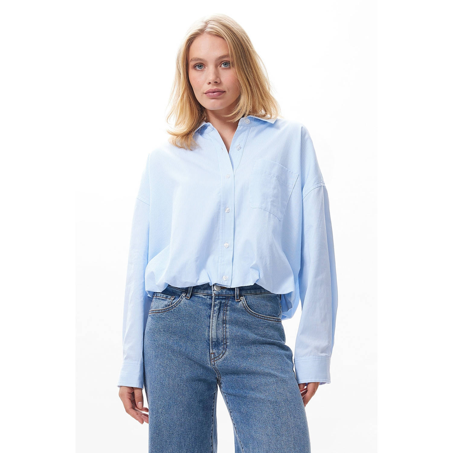 CATWALK JUNKIE Dames Blouses Tuck In Blouse Blauw