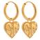 Label Kiki gold plated oorbellen Ciao Bella Hoops