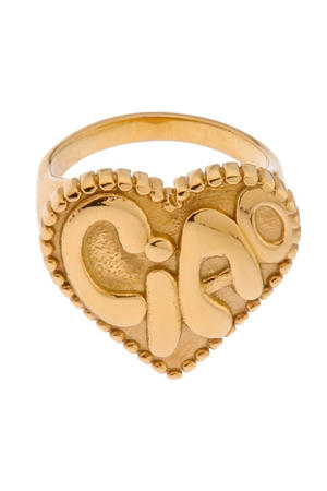 gold plated ring Ciao Bella goudkleurig